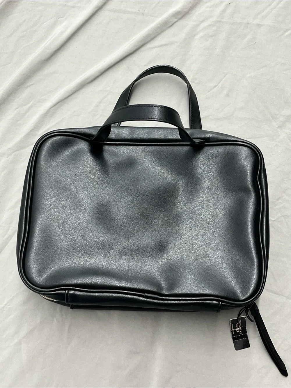 Victoria's Secret Black Cosmetic Case with Star Accents